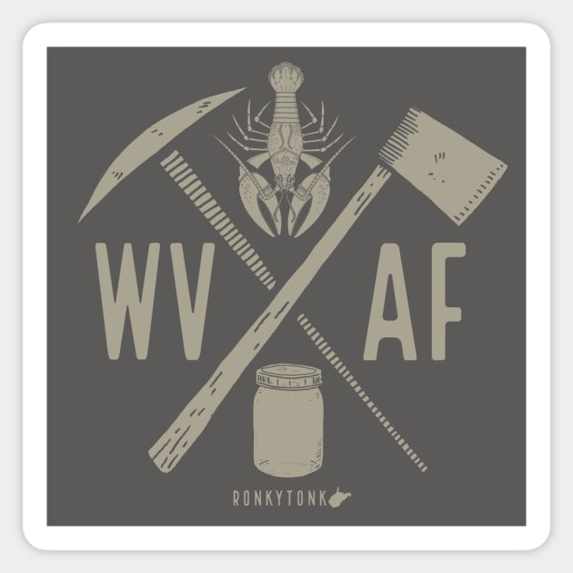 WVAF West Virginia Ronkytonk Sticker by Ronkytonk